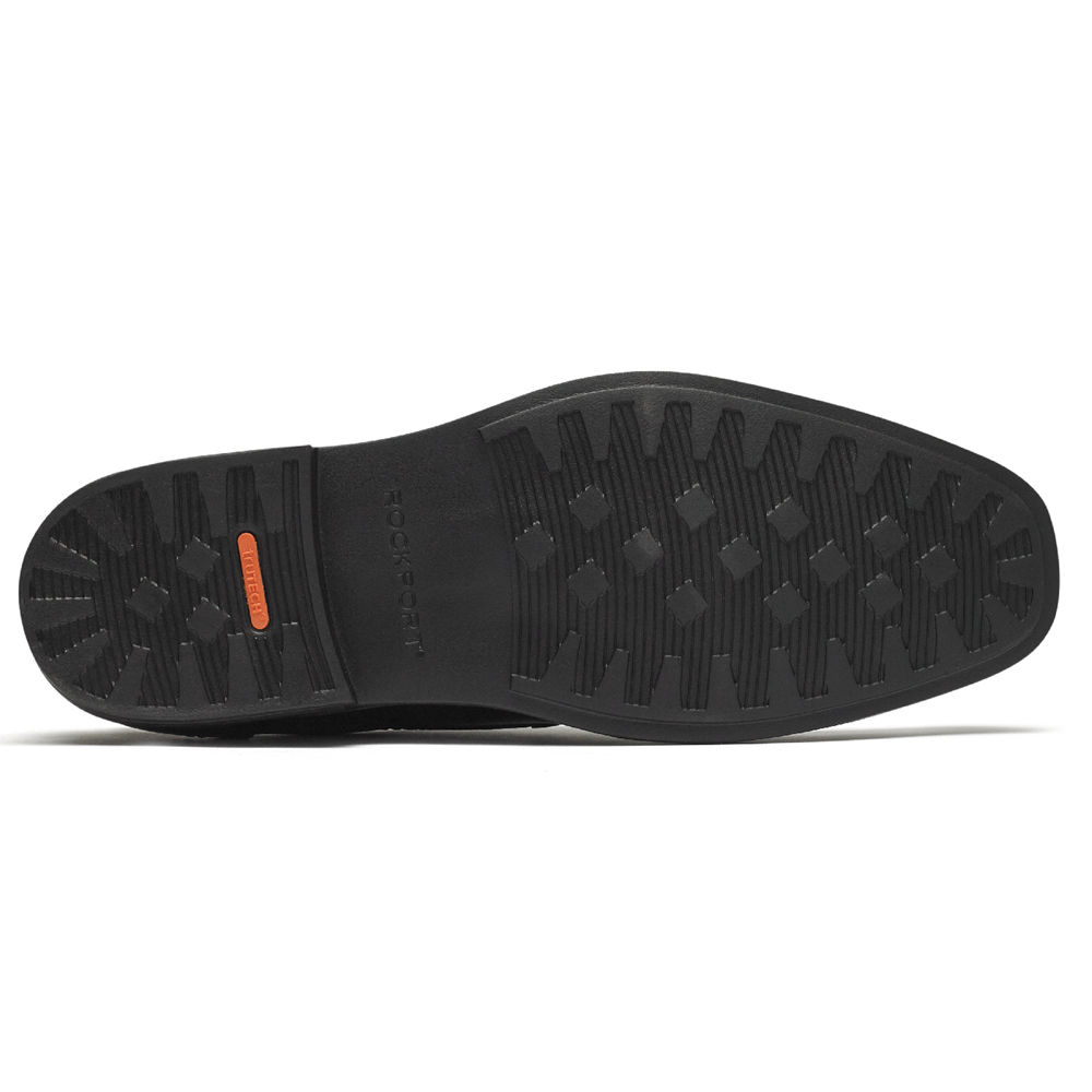 Rockport Oxfords Herr Svarta - Slayter Apron Toe - ALSIY0983